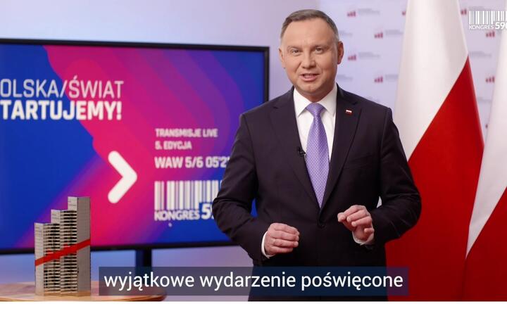 prezydent Andrzej Duda na Kongresie 590 / autor: Fratria