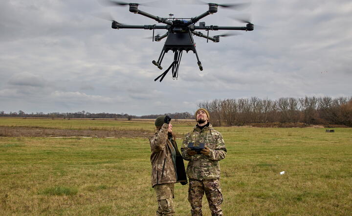 Ukraiński dron / autor: PAP/EPA