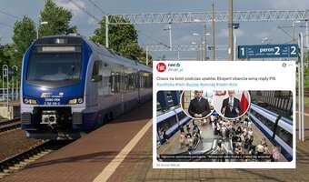 Pociągi nie jeżdżą? Winny PiS! Komuś tu upał zaszkodził
