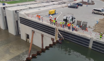 Kanał żeglugowy na Mierzei Wiślanej jest napełniony wodą