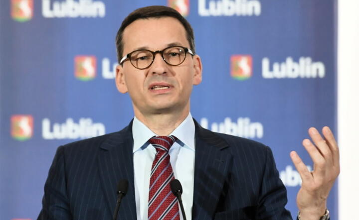 Premier Mateusz Morawiecki podczas spotkania z mieszkańcami Lublina / autor: fot. PAP/Wojciech Pacewicz