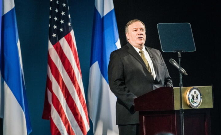 Pompeo w Finlandii / autor: PAP/EPA/JOUNI PORSANGER / HANDOUT