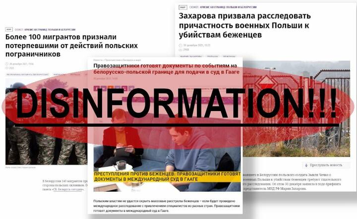 Dezinformacja w białoruskich mediach / autor: Twitter/Stanisław Żaryn