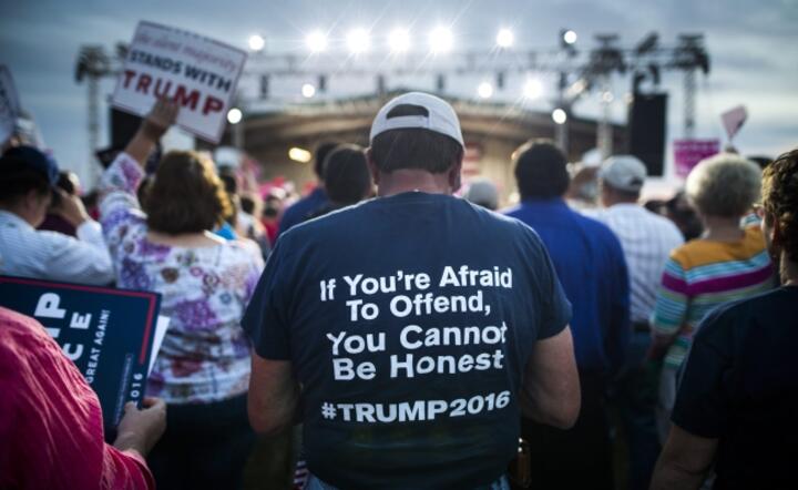 Wiec poparcia dla Donalda Trumpa, fot. 	PAP/EPA/JIM LO SCALZO