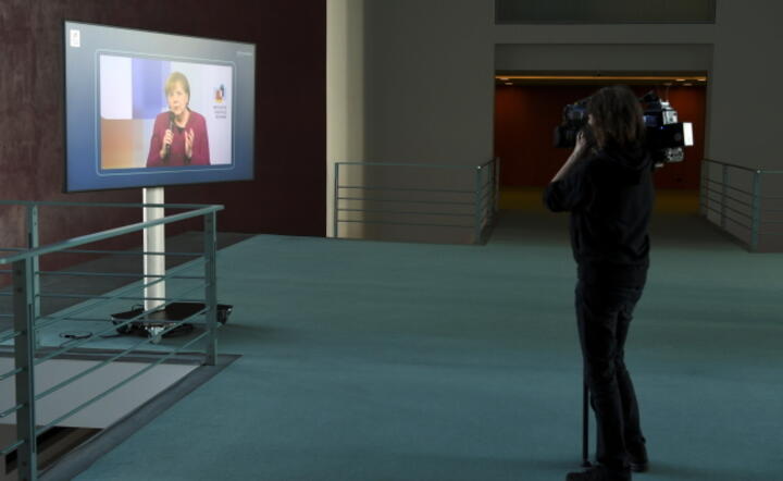 Angela Merkel, kanclerz Niemiec / autor: PAP/EPA/ANNEGRET HILSE / POOL