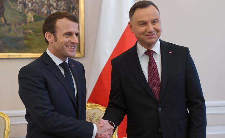 Spotkanie Emmanuela Macrona i Andrzeja Dudy / autor: PAP/Radek Pietruszka