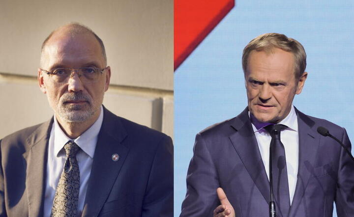 prof. Andrzej Nowak, Donald Tusk / autor: Fratria