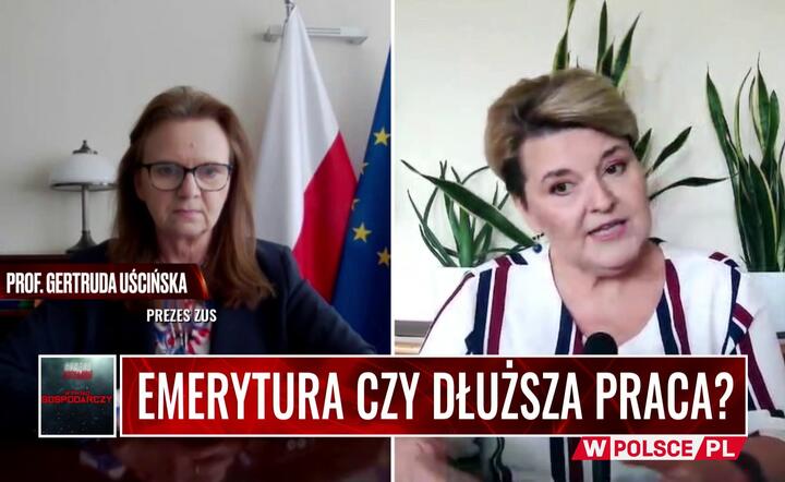 Emerytura czy dłuższa praca? Gościem Anny Grabowskiej była prezes ZUS, prof. Gertruda Uścińska / autor: Fratria