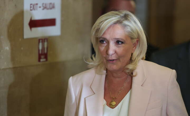 Liderka francuskiej skrajnej prawicy Marine Le Pen / autor: PAP