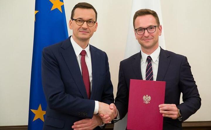 Mateusz Morawiecki i Waldemar Buda / autor: Krystian Maj/KPRM