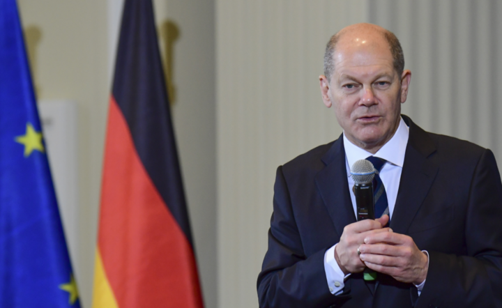 Kanclerz Olaf Scholz / autor: PAP/EPA/TOBIAS SCHWARZ / POOL