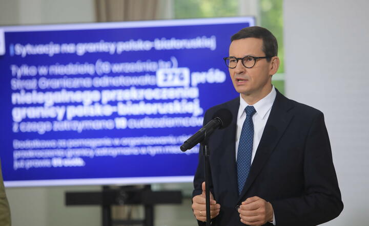 premier Mateusz Morawiecki o sytuacji na granicy polsko-białoruskiej / autor: fotoserwis PAP