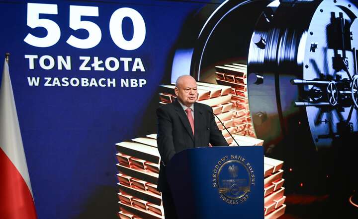 Prezes NBP prof. Adam Glapiński na konferencji prasowej, 15 stycznia 2026 / autor: materiały prasowe NBP