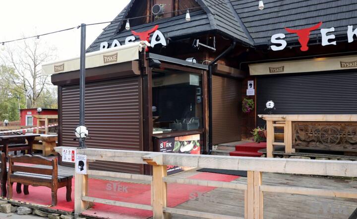 Zamknięta restauracja w Zakopanem / autor: PAP/Grzegorz Momot