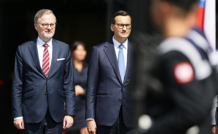 Petr Fiala i Mateusz Morawiecki / autor: PAP