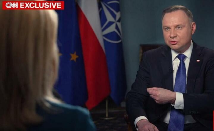 Prezydent Duda w CNN  / autor: CNN/wPolityce