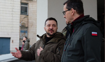 Rok od początku inwazji. Morawiecki spotkał się z Zełenskim