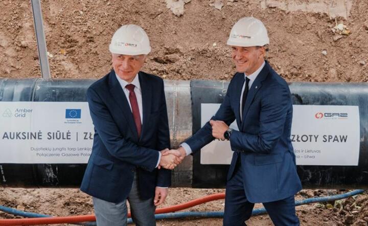 Piotr Naimski i Dainius Kreivys / autor: Gaz - System