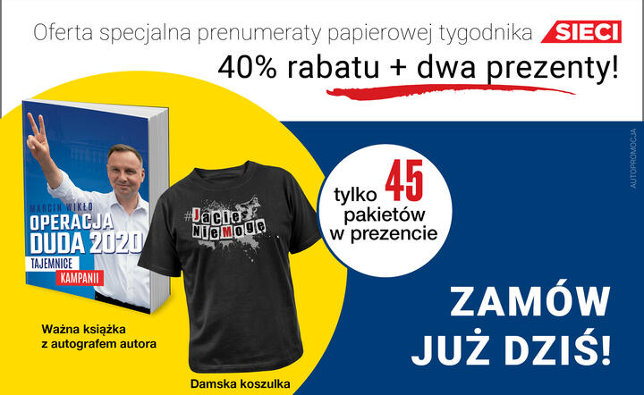 40% taniej + 2 prezenty – skorzystaj teraz z promocji prenumeraty Sieci / autor: fot. Fratria