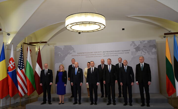 Uczestnicy Szczytu B9 / autor: PAP