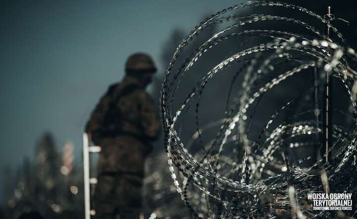 Żołnierz WOT na granicy z Białorusią, listopad 2022 r. / autor: materiały prasowe WOT