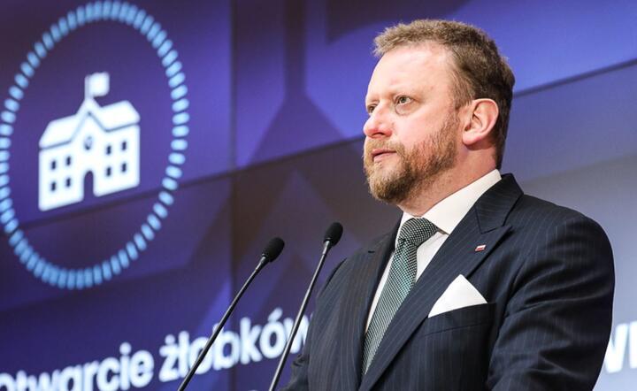 Konferencja z udziałem ministra Łukasza Szumowskiego  / autor: KPRM, Twitter