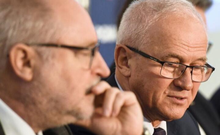 Maciej Bando, prezes URE, i Krzysztof Tchórzewski, minister energii / autor:  	PAP/Piotr Nowak