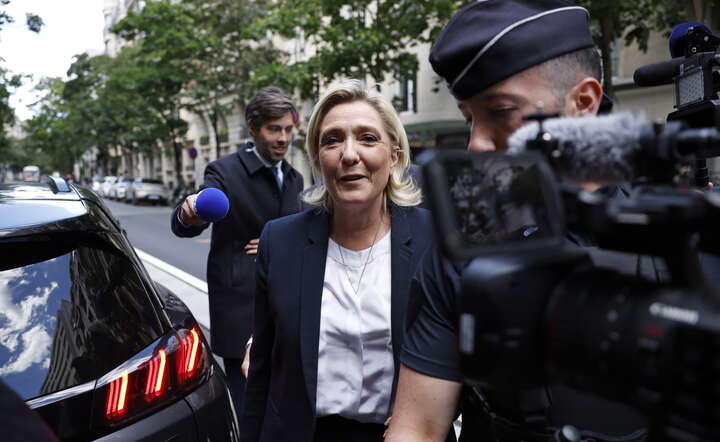 Lider Zgromadzenia Narodowego Marine Le Pen / autor: PAP/EPA/YOAN VALAT