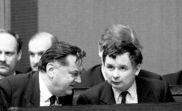 Jan Olszewski i Jarosław Kaczyński / autor: Mateusz Morawiecki/Facebook