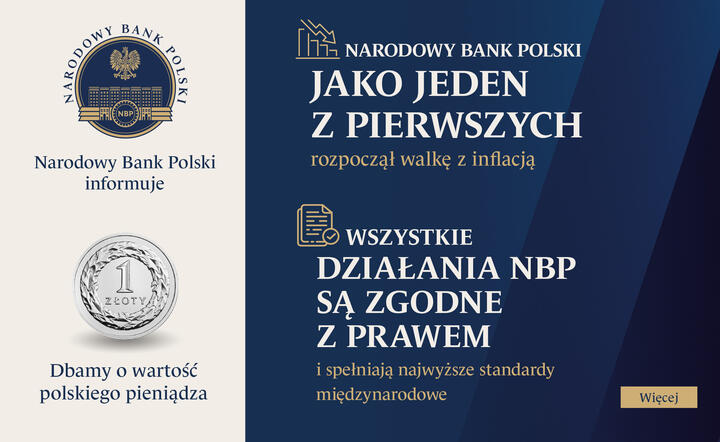 Narodowy Bank Polski informuje / autor: mat. prasowe