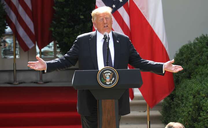 Donald Trump jako gospodarz Białego Domu / autor: M. Czutko/Fratria