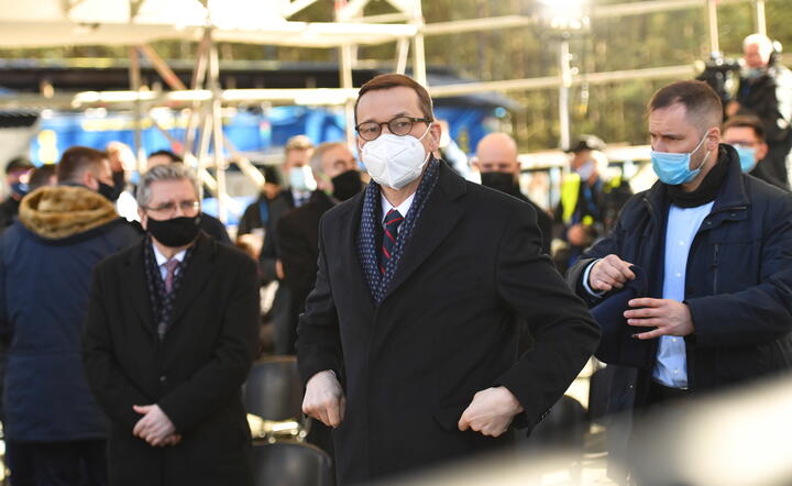Mateusz Morawiecki w w Świnoujściu / autor: PAP