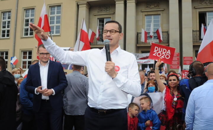 Premier Mateusz Morawiecki podczas wizyty w Koszalinie / autor: PAP/ Piotr Kowala