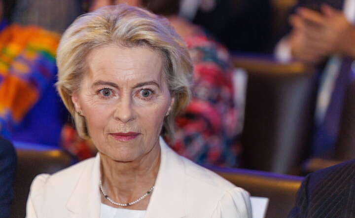 Przewodnicząca Komisji Europejskiej Ursula von der Leyen / autor: PAP/EPA/OLIVIER MATTHYS
