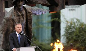 Prezydent i premier złożyli wieńce pod Pomnikiem Powstania Warszawskiego