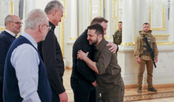 Duda oraz prezydenci krajów bałtyckich spotkali się z Zełenskim