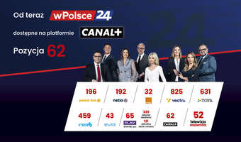 Telewizja wPolsce24 dostępna także dla widzów CANAL+!