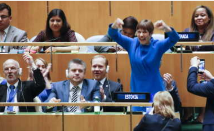 Prezydent Kersti Kaljulaid  / autor: PAP