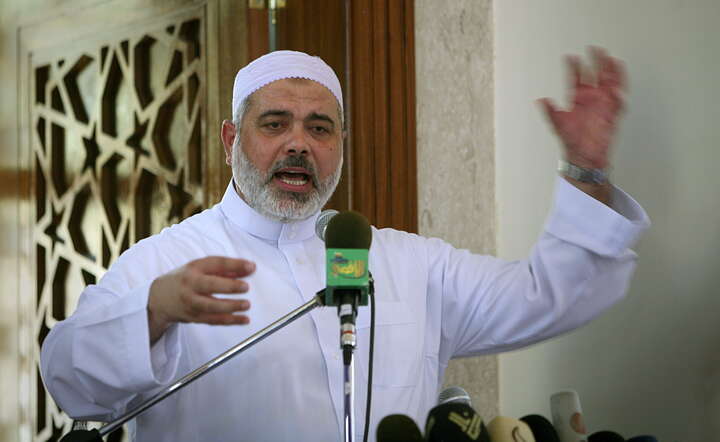 Ismail Haniyeh - zdjęcie archiwalne / autor: PAP/EPA/ALI ALI