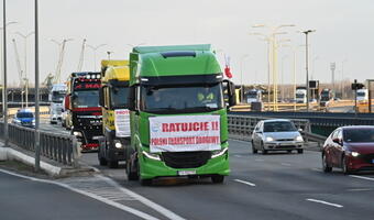 Setka TIR-ów w Szczecinie. Dlaczego blokowali ruch?