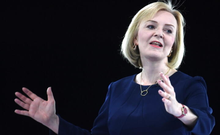 Brytyjski minister spraw zagranicznych i kandydatka na przywódcę torysów Liz Truss. / autor: PAP/EPA/NEIL HALL