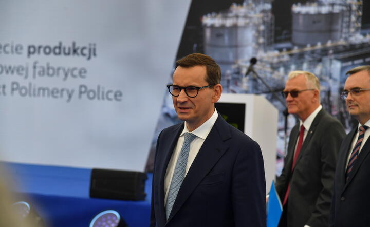 Mateusz Morawiecki w Policach / autor: PAP