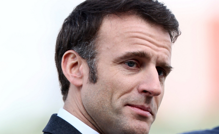 prezydent Francji Emmanuel Macron / autor: PAP/EPA/YVES HERMAN/POOL