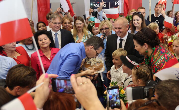 Mateusz Morawiecki w Gorlicach / autor: PAP