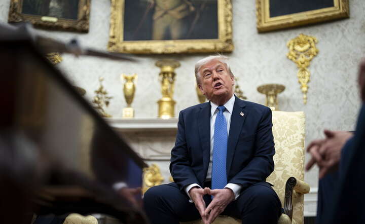 Prezydent USA Donald Trump w Białym Domu / autor: PAP/ EPA/AL DRAGO