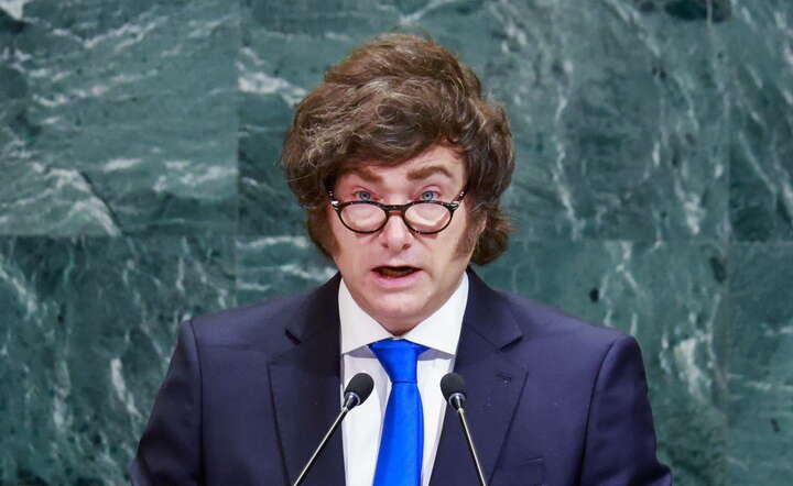 Prezydent Argentyny Javier Milei / autor: PAP/ EPA/KENA BETANCUR