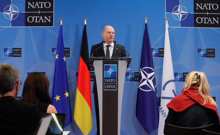 kanclerz Niemiec Olaf Scholz / autor: PAP/EPA/STEPHANIE LECOCQ