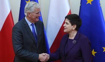Premier spotkała się z unijnym negocjatorem ws. Brexitu
