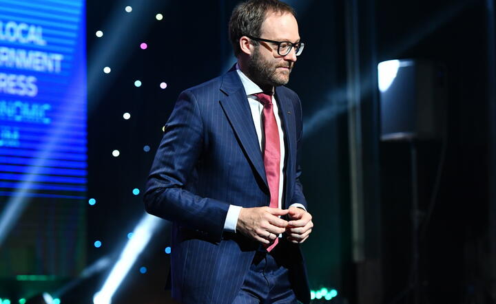 Marek Dietl podczas Samorządowego Kongresu Trójmorza  / autor: PAP