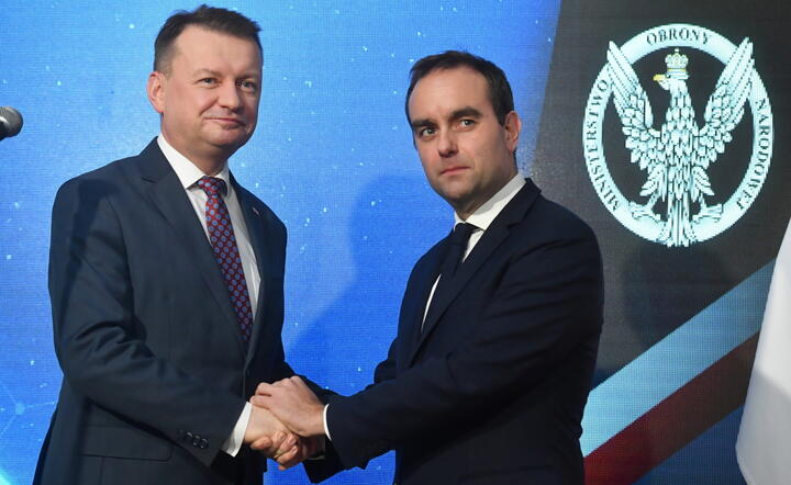 Mariusz Błaszczak, Sebastien Lecornu / autor: PAP/Piotr Nowak